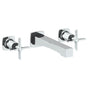 Watermark - Wall Mounted 3 Hole Lavatory Set with 7 5/8'' CTC Spout - Vintage Copper