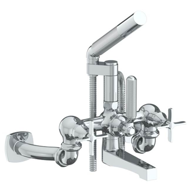 Watermark - Wall Mounted Exposed Bath Set with Hand Shower - Vintage Copper