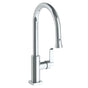 Watermark - Deck Mounted 1 Hole Gooseneck Kitchen Faucet with Pull Down Spray - High Spout - Vintage Copper