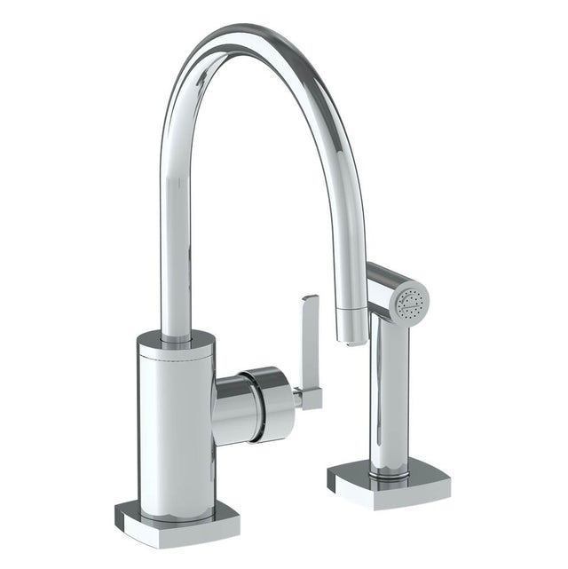 Watermark - Deck Mounted 2 Hole Kitchen Set - Includes Side Spray. Mixing Valve - Vintage Copper