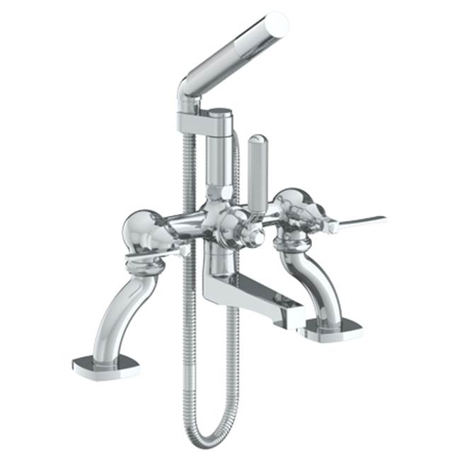 Watermark - Deck Mounted Exposed Bath Set with Hand Shower - Vintage Copper