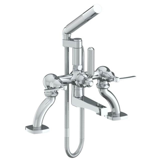 Watermark - Deck Mounted Exposed Bath Set with Hand Shower - Vintage Copper