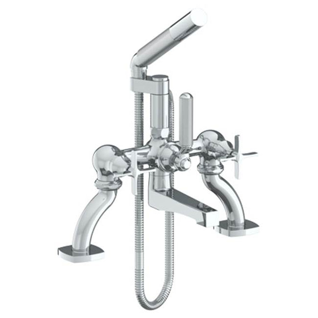 Watermark - Deck Mounted Exposed Bath Set with Hand Shower - Vintage Copper