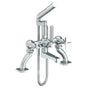 Watermark - Deck Mounted Exposed Bath Set with Hand Shower - Vintage Copper