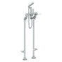 Watermark - Floor Standing Bath Set with Hand Shower and Shut-Off Valves - Vintage Copper