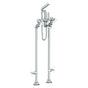 Watermark - Floor Standing Bath Set with Hand Shower and Shut-Off Valves - Vintage Copper