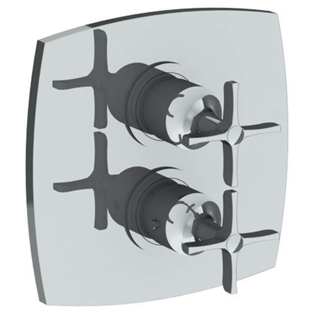 Watermark - Wall Mounted Thermostatic Shower Trim with built-in control, 7 1/2'' - Vintage Copper
