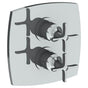 Watermark - Wall Mounted Thermostatic Shower Trim with built-in control, 7 1/2'' - Vintage Copper