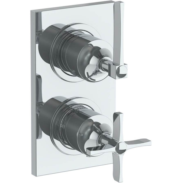 Watermark - Wall Mounted Mini Thermostatic Shower Trim with built-in control, 3 1/2'' - Vintage Copper