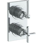Watermark - Wall Mounted Mini Thermostatic Shower Trim with built-in control, 3 1/2'' - Vintage Copper