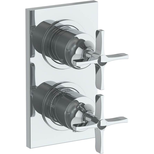 Watermark - Wall Mounted Mini Thermostatic Shower Trim with built-in control, 3 1/2'' - Vintage Copper