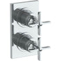 Watermark - Wall Mounted Mini Thermostatic Shower Trim with built-in control, 3 1/2'' - Vintage Copper