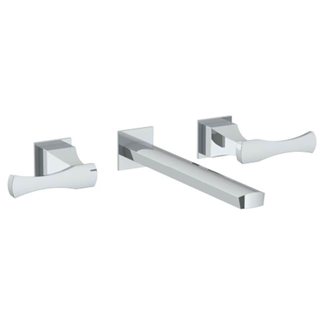 Watermark - Wall Mounted 3 Hole Lavatory Set with 8 1/2'' CTC Spout - Vintage Copper