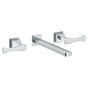 Watermark - Wall Mounted 3 Hole Lavatory Set with 8 1/2'' CTC Spout - Vintage Copper