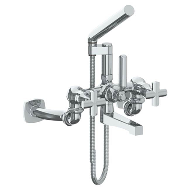 Watermark - Wall Mounted Exposed Bath Set with Hand Shower - Vintage Copper