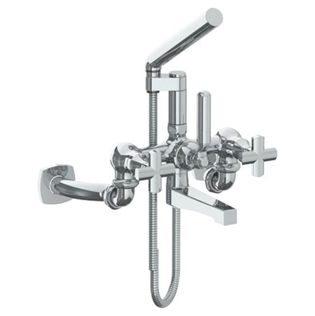 Watermark - Wall Mounted Exposed Bath Set with Hand Shower - Vintage Copper