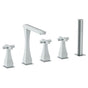 Watermark - Deck Mounted 5 Hole Bath Set - Vintage Copper