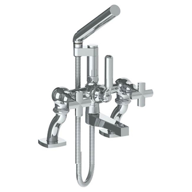 Watermark - Deck Mounted Exposed Bath Set with Hand Shower - Vintage Copper
