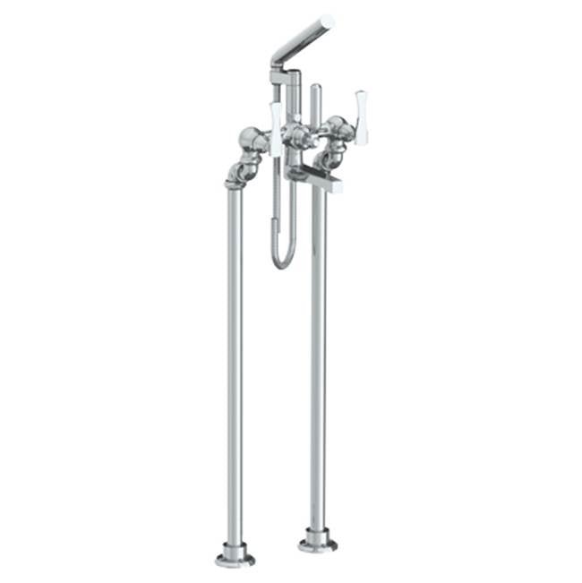 Watermark - Floor Standing Bath Set with Hand Shower - Vintage Copper