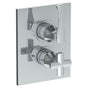 Watermark - Wall Mounted Thermostatic Shower Trim with built-in control, 6 1/4'' X 8'' - Vintage Copper