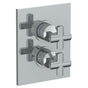 Watermark - Wall Mounted Thermostatic Shower Trim with built-in control, 6 1/4'' X 8'' - Vintage Copper
