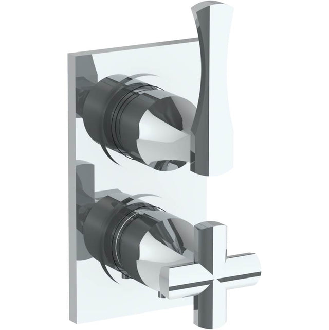 Watermark - Wall Mounted Mini Thermostatic Shower Trim with built-in control, 3 1/2'' X 8'' - Vintage Copper