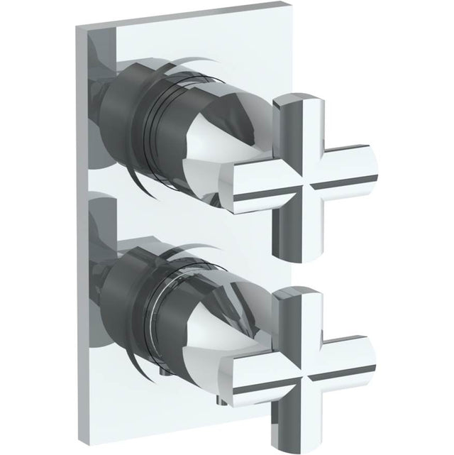 Watermark - Wall Mounted Mini Thermostatic Shower Trim with built-in control, 3 1/2'' X 8'' - Vintage Copper