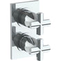 Watermark - Wall Mounted Mini Thermostatic Shower Trim with built-in control, 3 1/2'' X 8'' - Vintage Copper