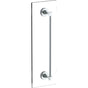 Watermark - James 18'' shower door pull/ glass mount towel bar - Vintage Copper