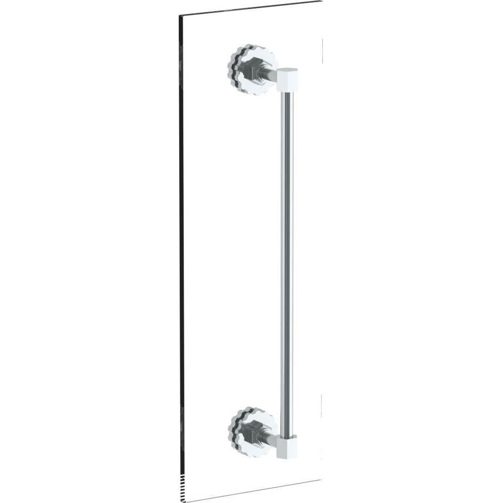 Watermark - James 24'' shower door pull/ glass mount towel bar - Vintage Copper