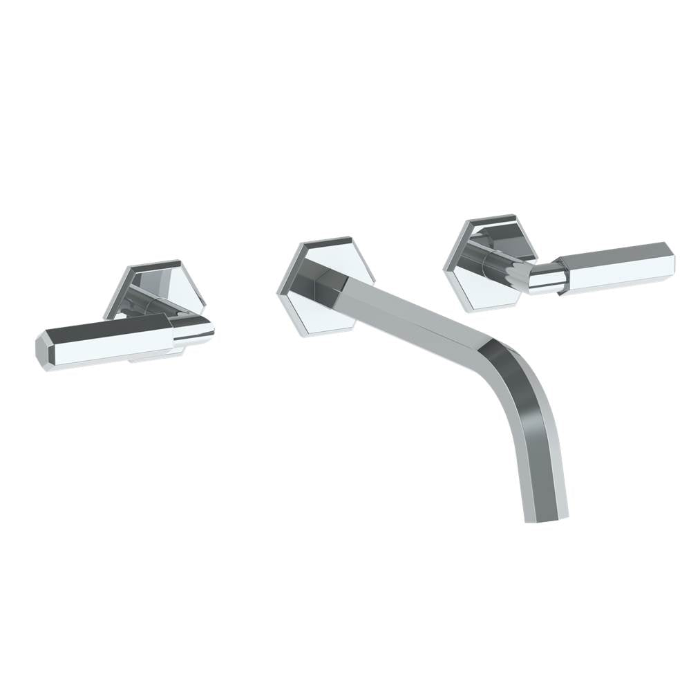 Watermark - Wall Mounted 3 Hole Lavatory Set with 8 1/2'' CTC Spout - Vintage Copper