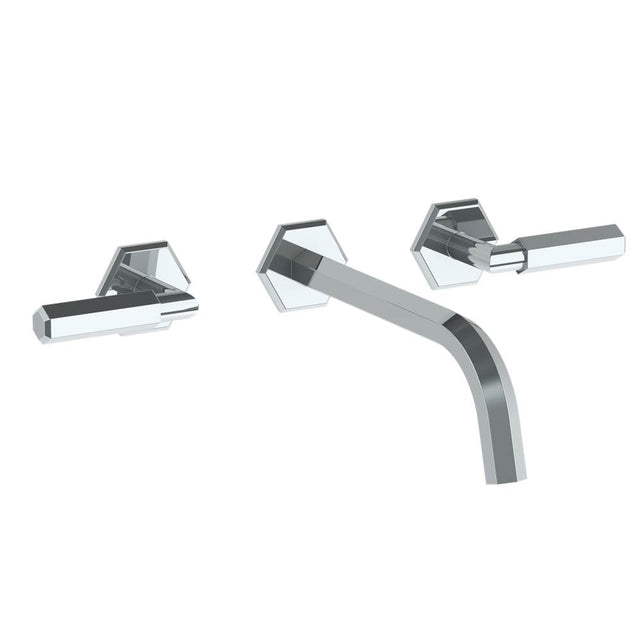 Watermark - Wall Mounted 3 Hole Lavatory Set with 8 1/2'' CTC Spout - Vintage Copper