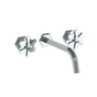 Watermark - Wall Mounted 3 Hole Lavatory Set with 8 1/2'' CTC Spout - Vintage Copper
