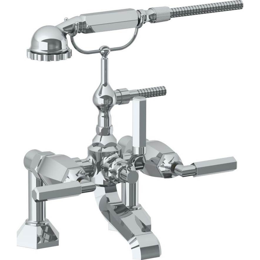 Watermark - Deck Mounted Exposed Bath Set with Hand Shower - Vintage Copper