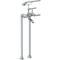 Watermark - Floor Standing Bath Set with Hand Shower - Vintage Copper