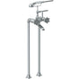 Watermark - Floor Standing Bath Set with Hand Shower - Vintage Copper
