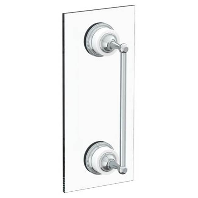 Watermark - Venetian 24'' Shower Door Pull/ Glass Mount Towel Bar - Vintage Copper