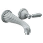 Watermark - Wall Mounted 2 Hole Lavatory Set with 8 1/4'' CTC Spout - Vintage Copper
