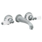Watermark - Wall Mounted 3 Hole Lavatory Set with 8 1/4'' CTC Spout - Vintage Copper