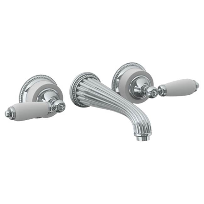Watermark - Wall Mounted 3 Hole Lavatory Set with 8 1/4'' CTC Spout - Vintage Copper