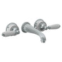 Watermark - Wall Mounted 3 Hole Lavatory Set with 8 1/4'' CTC Spout - Vintage Copper