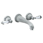 Watermark - Wall Mounted 3 Hole Lavatory Set with 8 1/4'' CTC Spout - Vintage Copper
