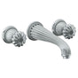 Watermark - Wall Mounted 3 Hole Lavatory Set with 8 1/4'' CTC Spout - Vintage Copper