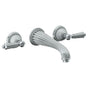 Watermark - Wall Mounted 3 Hole Lavatory Set with 8 1/4'' CTC Spout - Vintage Copper