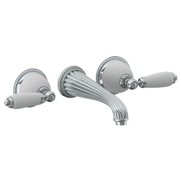 Watermark - Wall Mounted 3 Hole Lavatory Set with 8 1/4'' CTC Spout - Vintage Copper