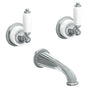 Watermark - Wall Mounted 3 Hole Bath Set - Vintage Copper
