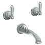 Watermark - Wall Mounted 3 Hole Bath Set - Vintage Copper