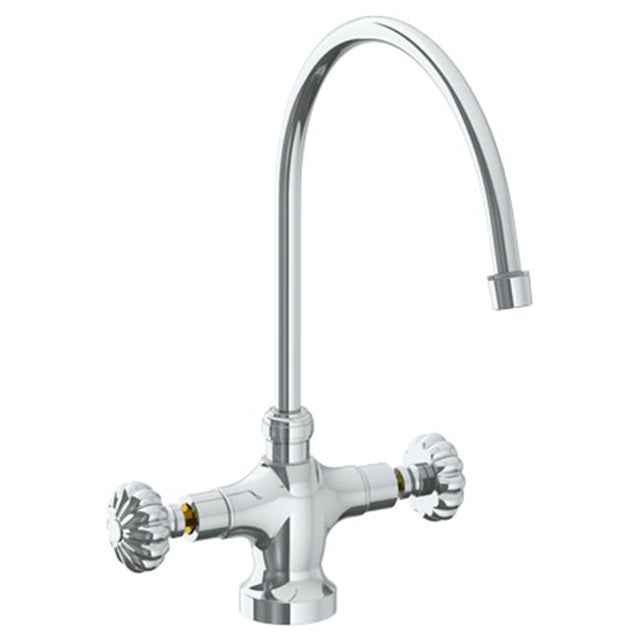 Watermark - Deck Mounted 1 Hole Kitchen Faucet with 9 3/4'' spout - Vintage Copper