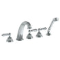 Watermark - Deck Mounted 5 Hole Bath Set - Vintage Copper