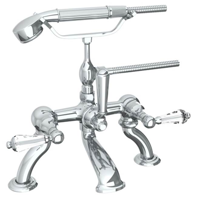 Watermark - Deck Mounted Exposed Bath Set with Hand Shower - Vintage Copper